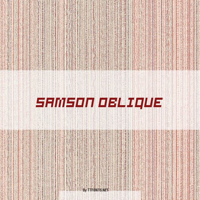 Samson Oblique example